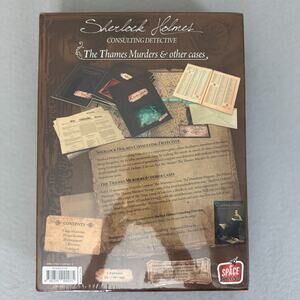 New Sherlock Holmes Consulting Detective Thames Murders & Other Cases Board Game
